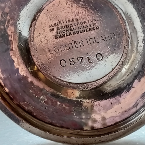 Nickel Silver Wine Goblets by Albert Pick for Lobster Island - Picture 4 of 4